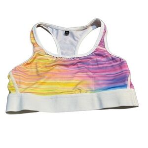 Sustainable Tree Tribe colorful sports bra sold separately, size S